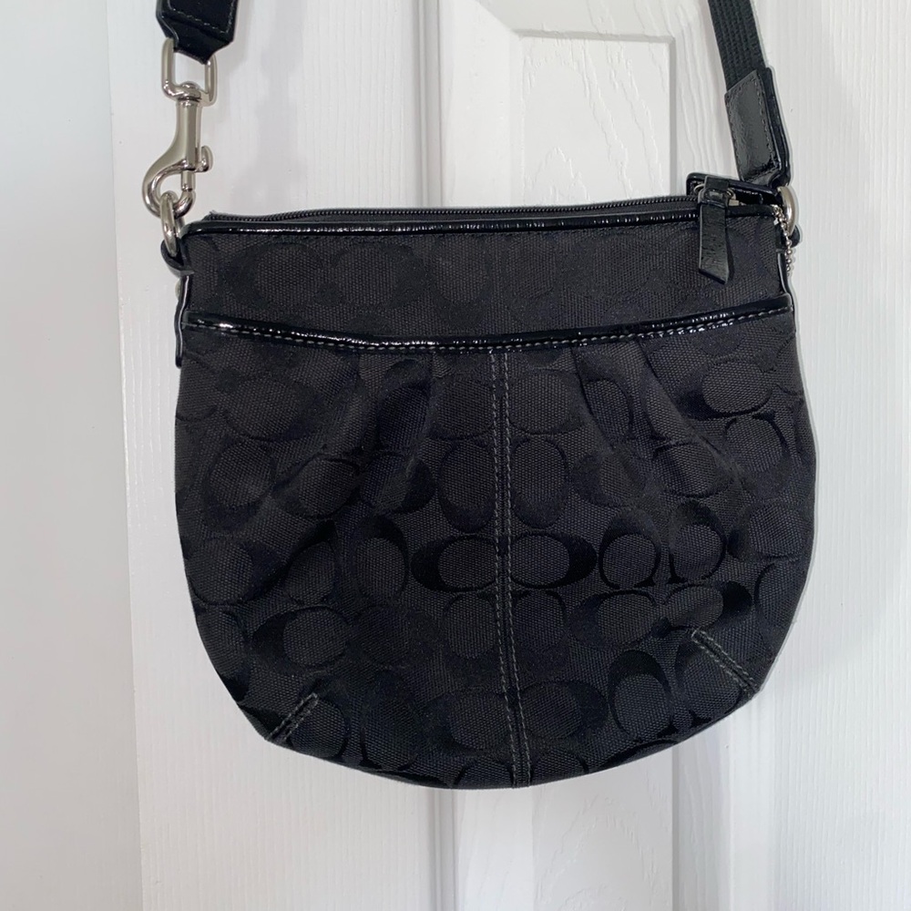 Coach Black Signature Shoulder Bag